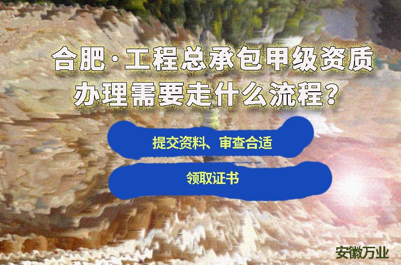 合肥工程總承包甲級資質(zhì)辦理需要走什么流程？